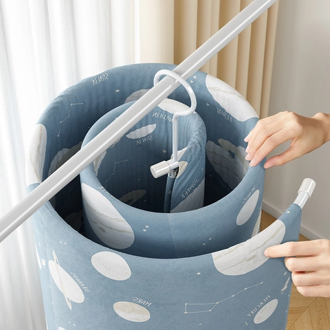 Spiral Drying Rack Metal Space Saving Bed Sheet Quilt Hanger Rotatable Heavy Duty Laundry Rack Indoor Outdoor
