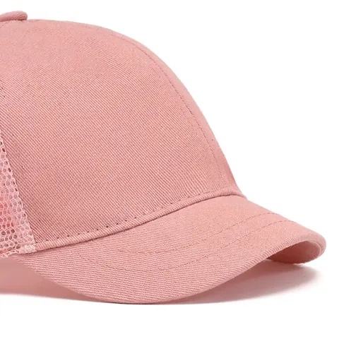 Unisex Atmungsaktive Mesh Baseballkappe Baumwolle Schirmmütze Sonnenhut Outdoor Sport Verstellbar Schnalle Kurzer Schirm