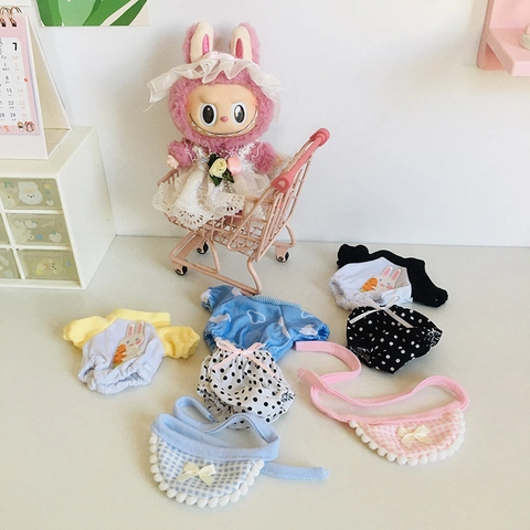 17cm Vestiti Per Bambole In Vinile Peluche Ciondolo In Tessuto Rab Cappotto In Peluche Gonna Completo Accessori Per Abbigliamento Per Bambole