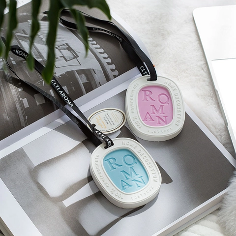 Scented Wax Tablet Wardrobe Fragrance Solid Soy Wax Hanging Air Freshener Closet Car Drawer Aroma Gypsum Tablet Decorative