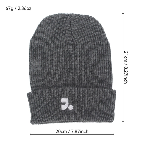 Ribbed Knitted Beanie Hat Acrylic Warm Winter Solid Color Cuffed Skull Cap For Men Women Simple Stylish