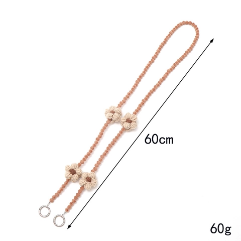 Cordino a Tracolla in Peluche con Fiori all'Uncinetto Fatti a Mano Dolce Tracolla per Borsa Floreale in Maglia Catena per Telefono Donna