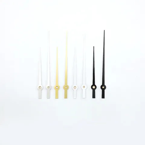 Minimalist Aluminum Clock Hands 985 Hour Minute Hands With Brass Bushing For Quartz Wall Clock DIY Repair Replacement
