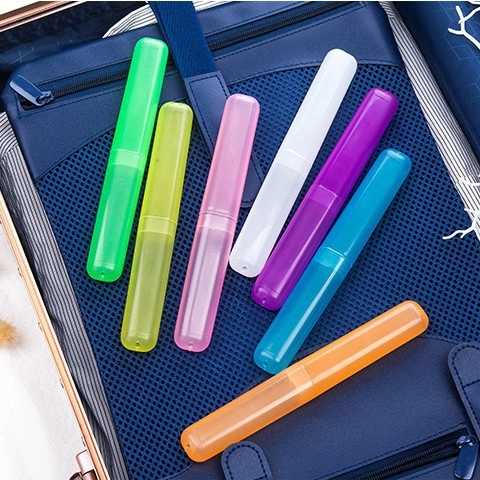 Custodia Per Spazzolino Da Denti Portatile In Plastica Traslucida Antipolvere Porta Spazzolino Da Viaggio Con Fori Ventilazione