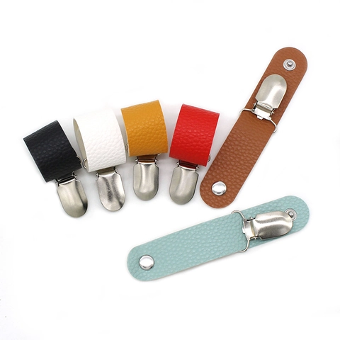 Hutclip Für Reisen PU Leder Mehrzweck Rucksack Gepäck Mützenclip Outdoor Mode Accessoire Litschi Muster