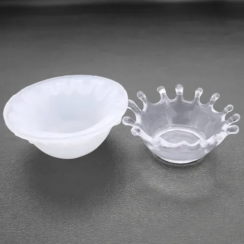 Resin Silicone Mold DIY Crown Water Drop Shape High Mirror Effect For Handcrafting Jewelry Dish Storage Box Desktop Decor