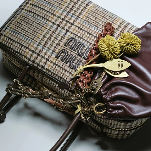 Porte-Clés Pendentif De Sac En Corde Tissée À La Main Fermoir En Métal Doré Pour Sac À Main Clés De Voiture Décoration