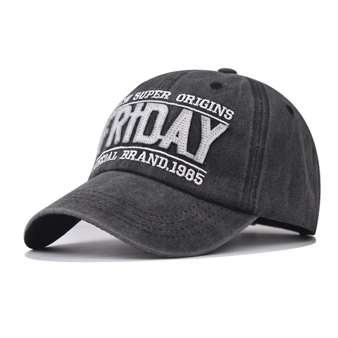 Cappello Da Baseball In Cotone Lavato Ricamo Lettera Friday Vintage Regolabile Sport All'aperto Unisex