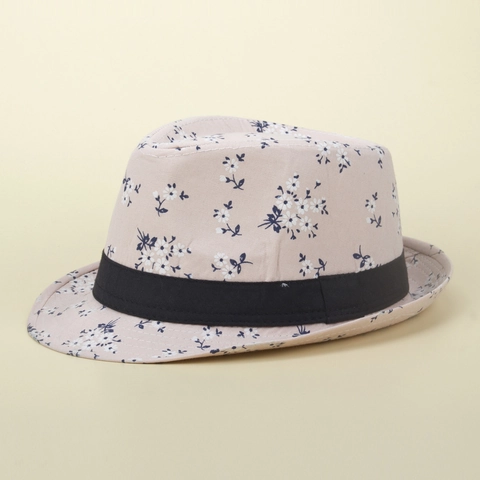 Cappello Fedora Da Donna Con Stampa Floreale Misto Cotone Cappello Da Sole Estivo Con Motivo Margherite