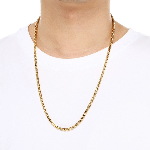 Collana A Catena Di Serpente In Acciaio Inossidabile Per Uomo Donna Chiusura Cilindrica Gioielli Di Moda