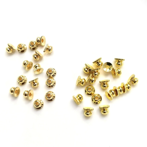 Bell Flower Bead Caps Copper Gold Plated Color Retention End Caps DIY Jewelry Making Findings Handcrafted