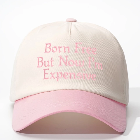 Casquette De Baseball En Coton Brodé Slogan Lettre Color Block Protection Solaire Réglable Pour Femmes Hommes