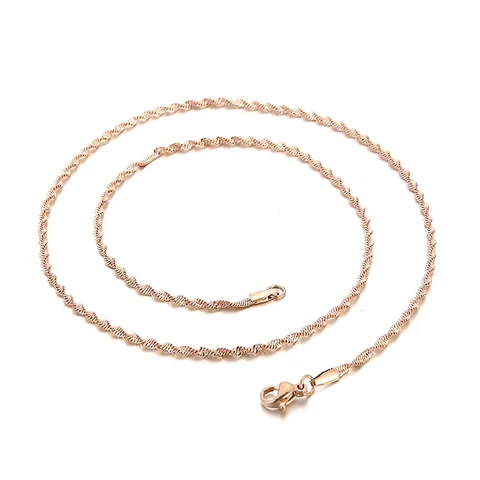 Minimalist Stainless Steel Necklace Chains For Women Fashion Snake Cuban Box Link Jewelry Accessory Multiple Colors