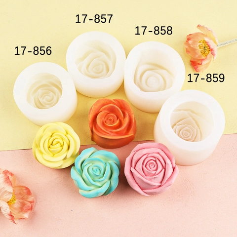 3D Rose Silikonform Für Tortendekoration Kerzenherstellung Seifenhandwerk DIY Fondant Pfingstrose Hitzebeständig