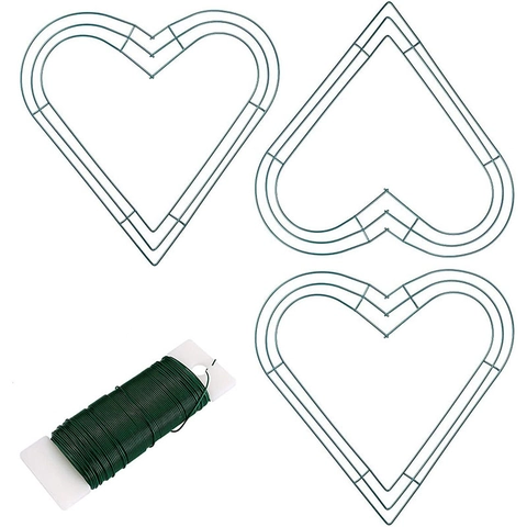 Cornice Per Ghirlanda In Metallo A Forma Di Cuore Anello Di Ferro DIY Per Decorazione Floreale Matrimonio Casa