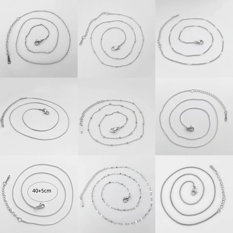 Collana A Catena In Acciaio Inossidabile Placcato Oro Vero Sottovuoto Regolabile Chiusura A Moschettone Minimalista