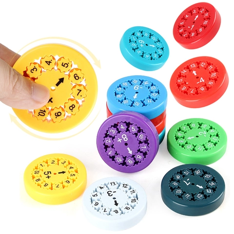 Fidget Spinner Matematici Giocattoli Apprendimento Aritmetico Plastica Addizione Sottrazione Moltiplicazione Divisione Sensoriali Bambini