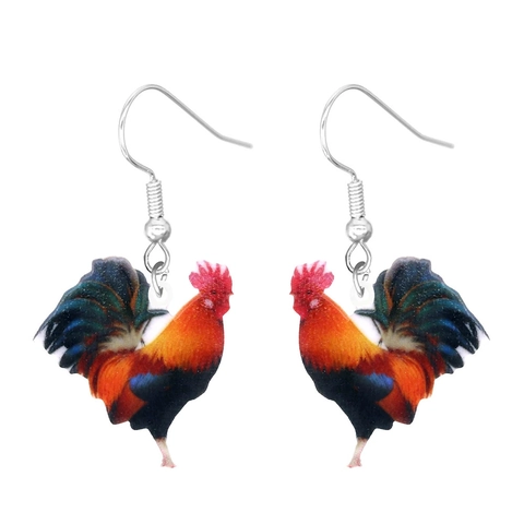 Pendientes Colgantes De Animales Dibujos Animados Acrílico Impreso Búho Gato Patrones Para Mujeres Niñas Joyería Regalo