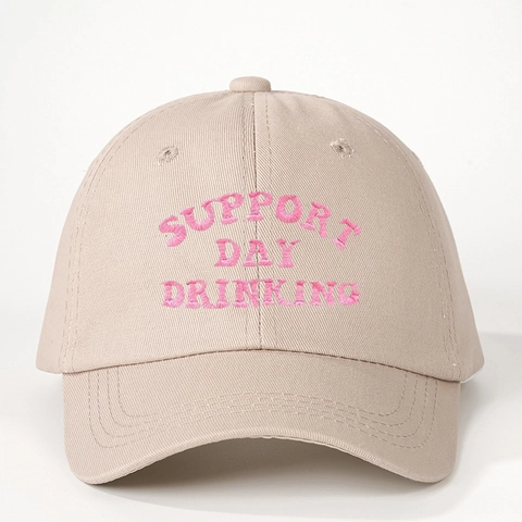 Baseball Cap Support Day Drinking Embroidery Polyester Adjustable Sun Protection Casual Dad Hat