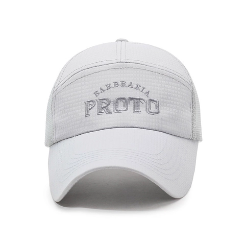 Mesh Baseball Cap Ademende Trucker Hoed Zonbescherming Polyester Letter Borduurwerk Buitensporten Verstelbaar Heren
