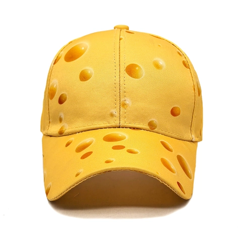 Novelty Print Baseball Cap Polyester Curved Brim Adjustable Sun Hat For Men Women Casual Outdoor Sports Retro Style