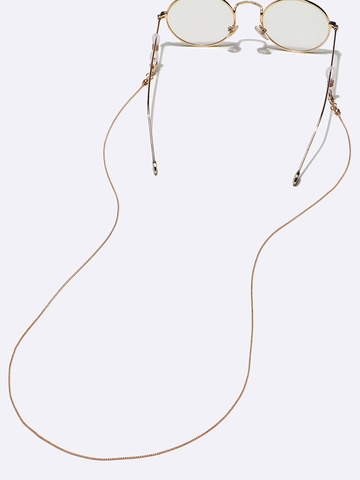 Anti-Slip Glasses Chain Copper Metal Sunglasses Eyewear Strap Lanyard Lightweight Adjustable Silicone Loops Holder