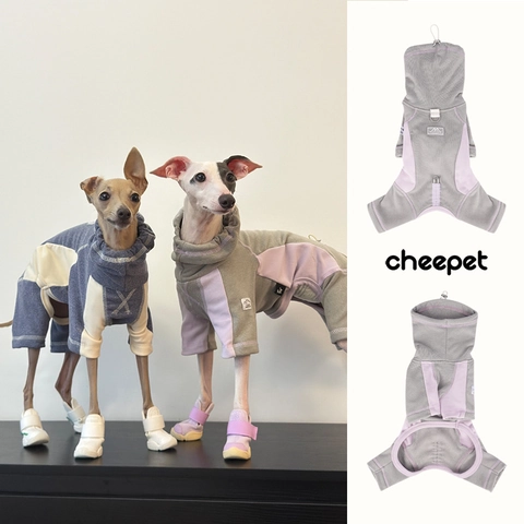Tuta Per Cani Calda Ispessita Abbigliamento Completo Per Animali Domestici Collo Alto Coulisse Anello D Stile Sportivo Autunno Inverno