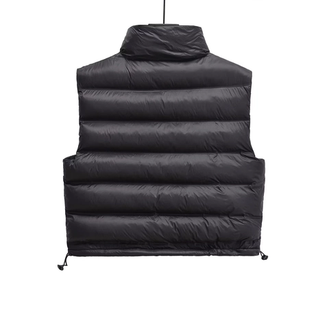 Gilet Imbottito Reversibile Da Donna Lucido Antivento Collo Alto Giacca Senza Maniche Street Style Gilet Con Cerniera