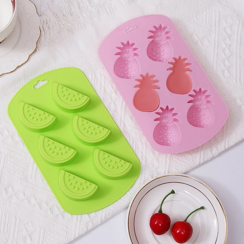 Fruit Shape Silicone Mold For Baking Chocolate Candy Ice Cube DIY Candle Soap Making Flexible Food Grade Kitchen Tool