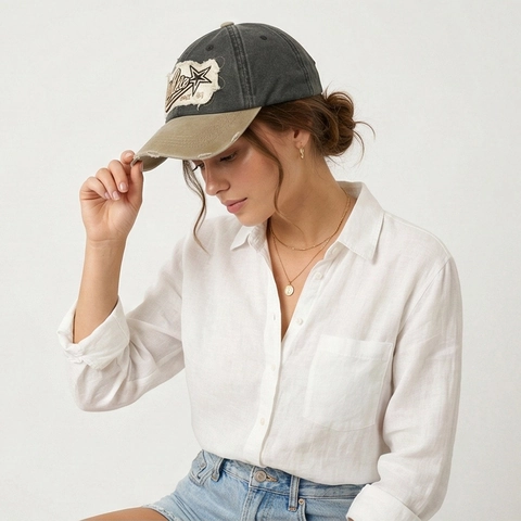 Cappello Da Baseball Vintage Cotone Lavato Consumato Ricamato Patch Athlete Stile Retrò Cappello Da Sole Regolabile Uomo Donna