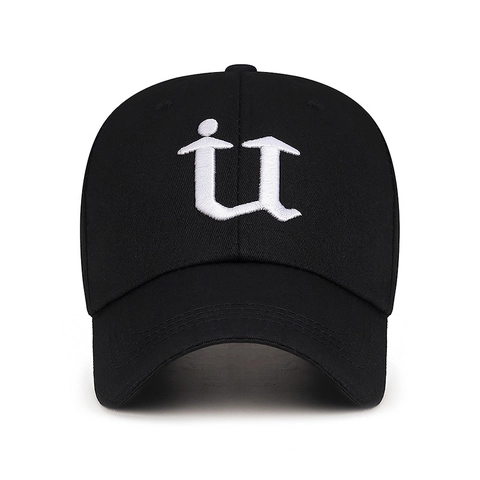 Cappello Da Baseball Unisex Lettera Ricamata Poliestere Cotone Protezione Solare Sport All'aperto Regolabile Streetwear Cappello Casual Con Nastro
