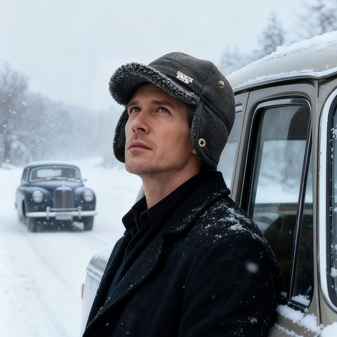 Gorra De Béisbol De Invierno Con Orejeras Hombre Térmica Espesada Lana Forro Polar Cortavientos Cálida Gorro