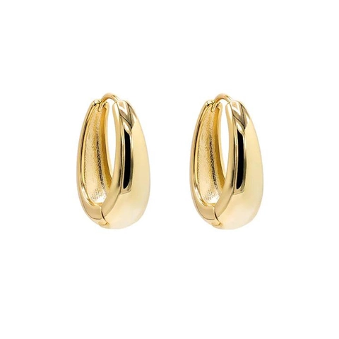 Juego de Pendientes de Aro de Cobre Minimalista Moderno para Mujer Moda con Incrustaciones de Circonia Chapado en Oro Plata Joyas Geométricas para Citas