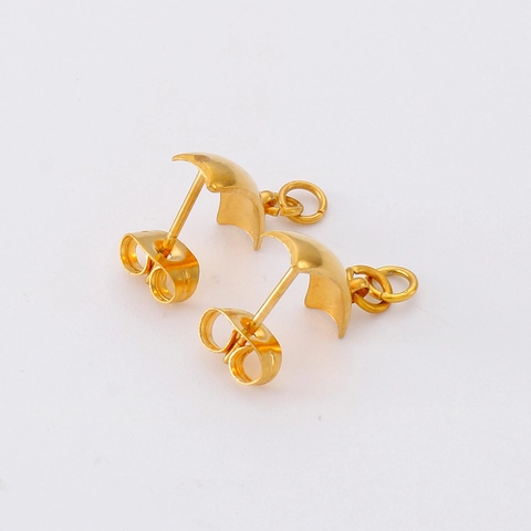 Pendientes De Acero Inoxidable Con Bucle Para Creación De Joyas DIY Chapado En Oro Geométrico Arco Accesorios Mujer