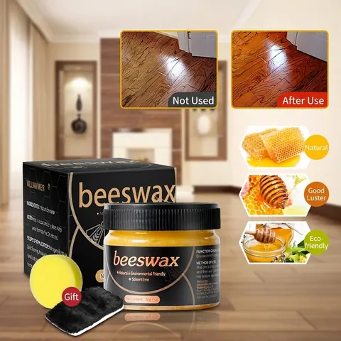 Natural Wood Seasoning Beeswax Furniture Polish Waterproof Floor Wax Home Cleaning Furniture Care Beeswax Wood Maintenance