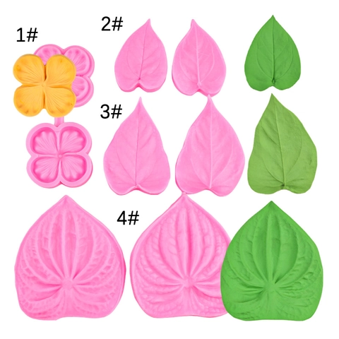 Anthurium Petal Leaf Texture Silicone Fondant Mold Flower Cake Decorating Tool Baking Supplies For DIY Chocolate Clay