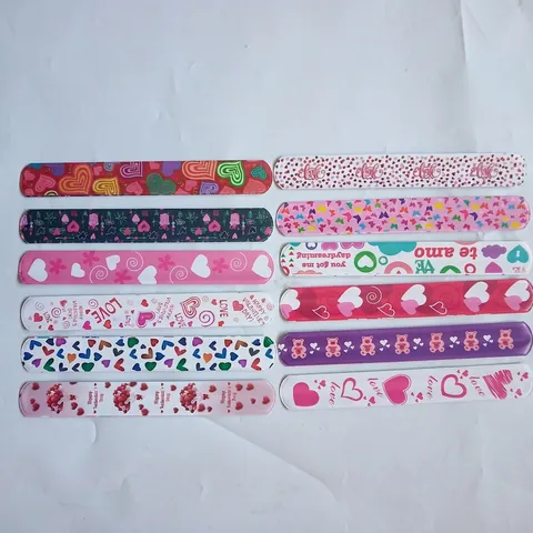 Braccialetti Slap PVC Anima Acciaio Bomboniere Feste Natale Halloween San Valentino Pasqua Modelli Cartoni Animati Polso Bambini
