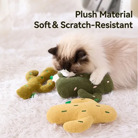 Cactus Katten Knuffel Speelgoed Krakend Papier Kattenkruid Interactief Kauwen Voor Binnenkatten
