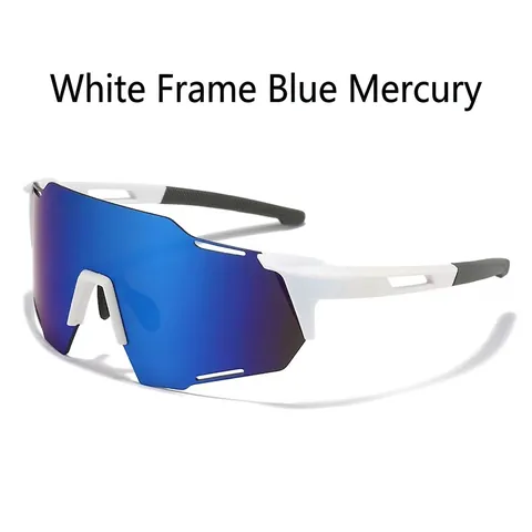 Lunettes De Cyclisme Sportives Photochromiques UV400 Protection PC Verre Bouclier Course Plein Air Unisexe