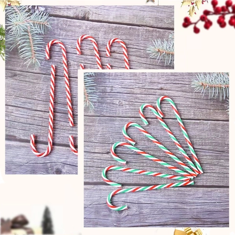 Weihnachts Zuckerstangen Hängende Ornamente Acryl Spirale Gestreifte Deko Requisiten Für Feiertag Baum Fenster Party