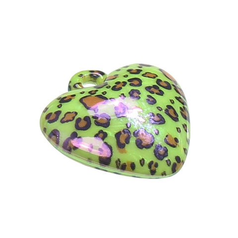 Herz Anhänger Acryl Leopard Print Anhänger Mit Aufhängeloch Für DIY Schmuckherstellung Schlüsselanhänger Tasche Zubehör Trendy