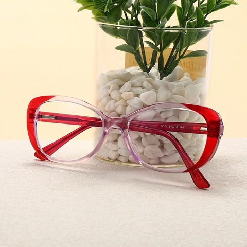 Mode Cat Eye Anti Blaulicht Brille PC Rahmen Vintage Optische Brille Für Damen Und Herren