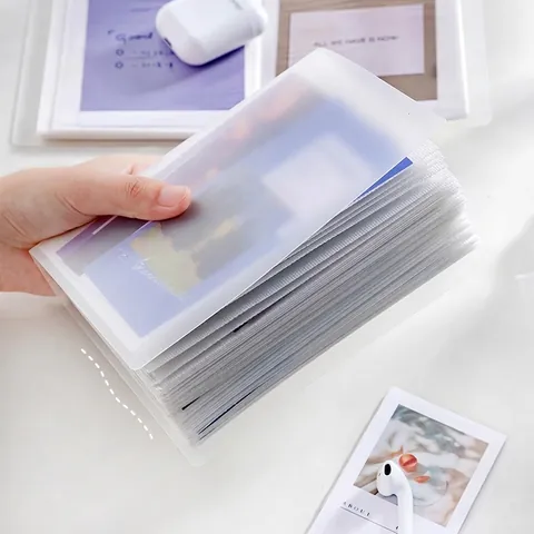 Album Fotografico In PP Smerigliato Impermeabile Alta Trasparenza Porta Carte Da Collezione Supporto Per Foto Instax