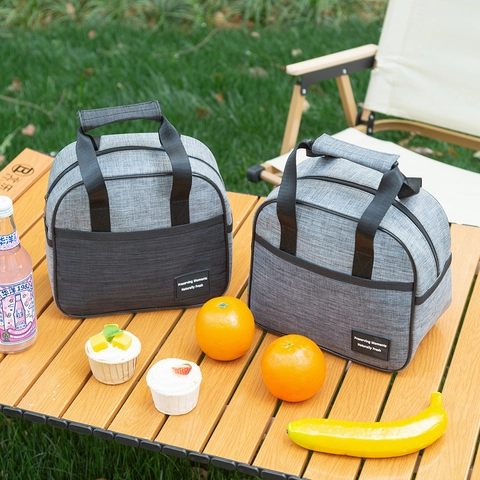 Borsa Termica Per Il Pranzo Tessuto Oxford Cationico Foglio Di Alluminio Cotone Perla Artificialto Impermeabile Grande Capacità Bento