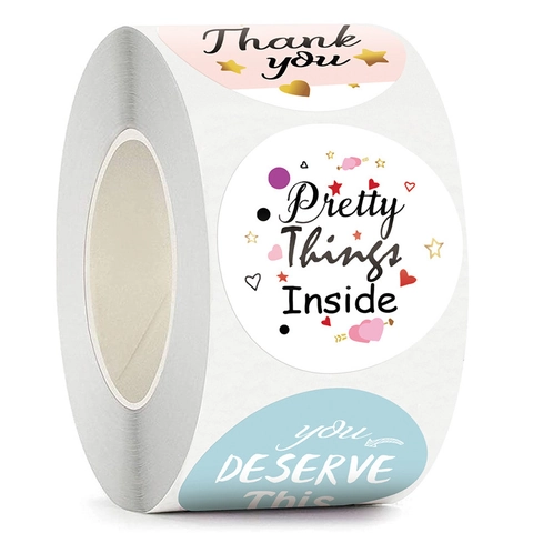 Adesivi Rotondi Di Ringraziamento Etichette Adesive Per Confezioni Regalo Carta Colorata Decorativa Per Spedizioni