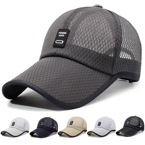 Honkbalpet Ademend Polyester Mesh Verstelbaar Zonbescherming Outdoor Zomer Casual Sporthoed Voor Heren Dames