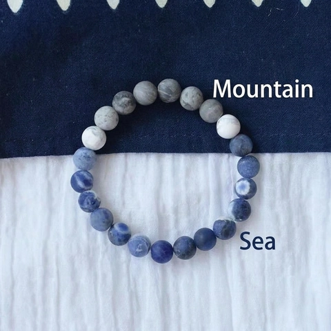 Pulsera De Cuentas De Piedra Natural Hecha A Mano Piedras Gemas Yoga Zen Estilo Meditación Joyería Para Hombre Mujer