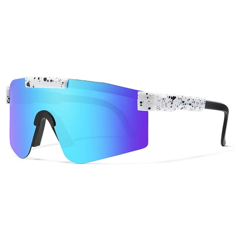 Gafas de Sol Deportivas Polarizadas Marco Grande Gafas de Ciclismo a Prueba de Viento Para Correr Conducir Hombre Mujer Protección UV