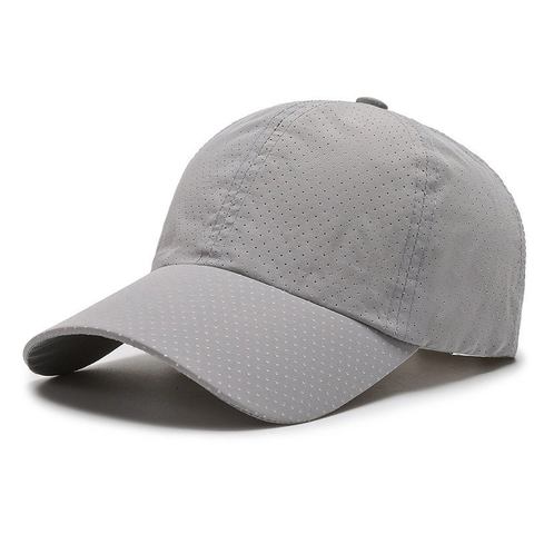 Mesh Baseball Cap Quick-Dry Breathable Sun Protection Outdoor Sports Adjustable Solid Color Plain Hat For Men Women