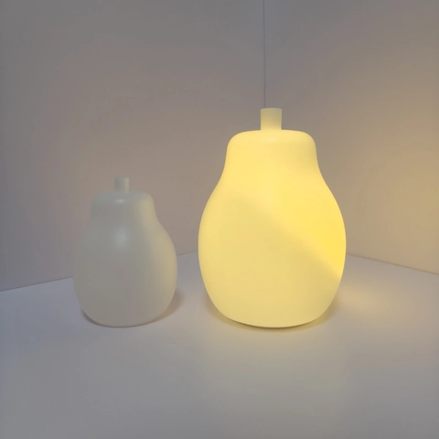 Accessori Fai Da Te Corpo Di Pupazzo Di Neve Luminoso Di Natale Forma Di Pera Luce LED Pendente Albero Plastica